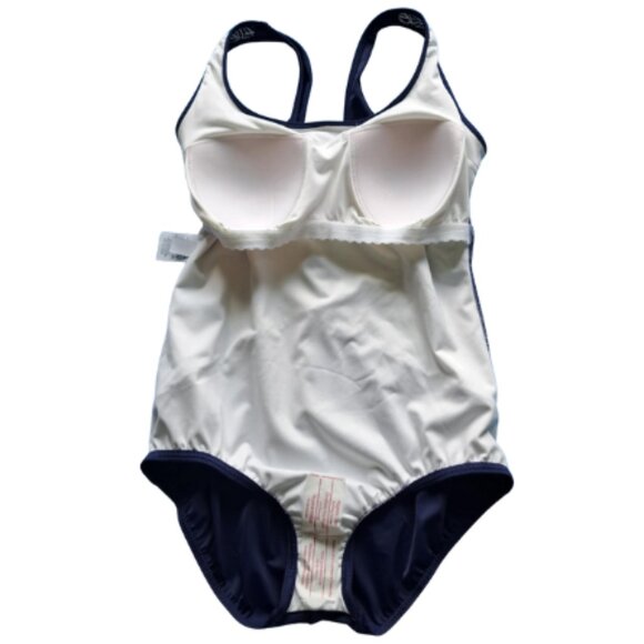 Lands End Geometic One Piece Swimsuit 14P - Picture 2 of 4